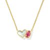 Ari Heart and Emilie Short Pendant Necklace