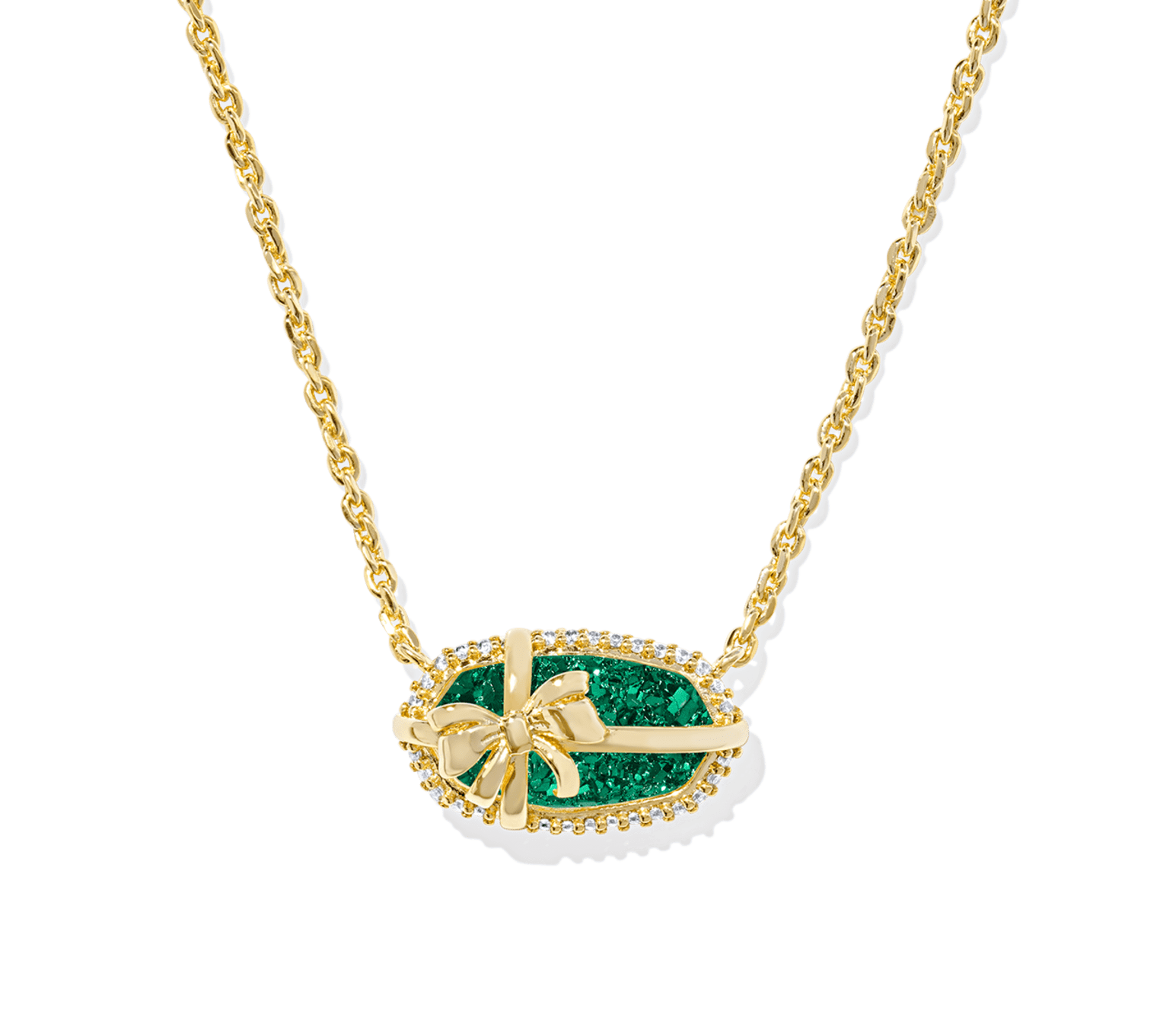 Elisa Bow Short Pendant Necklace
