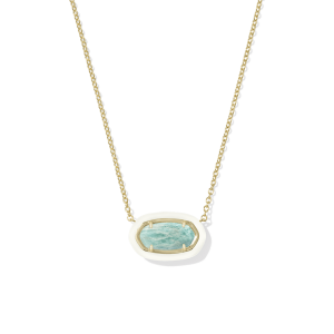 Elisa Enamel Frame Short Pendant Necklace