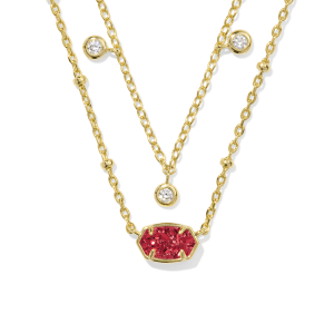 Emilie Crystal Multi Strand Necklace