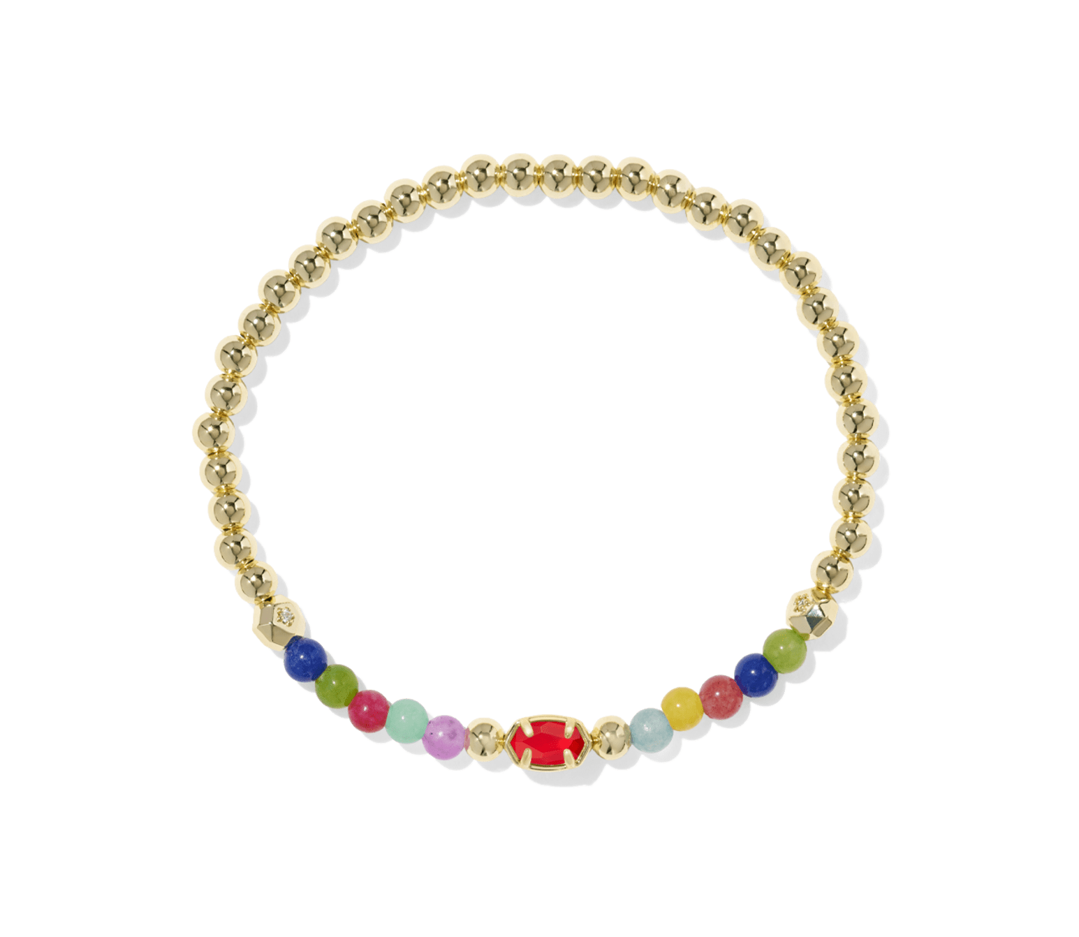 Emilie Multi Mix Stone Beaded Stretch Bracelet