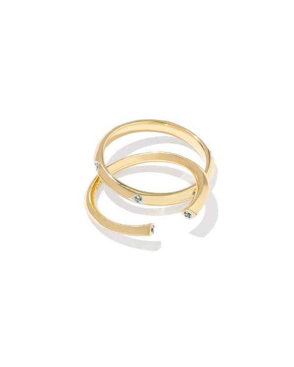 Alani 18k Gold Vermeil Ring Set
