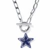Cassidy Silver Enamel Link and Chain Necklace