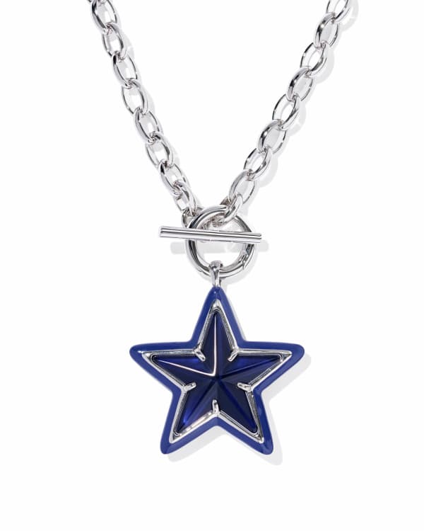 Cassidy Silver Enamel Statement Necklace