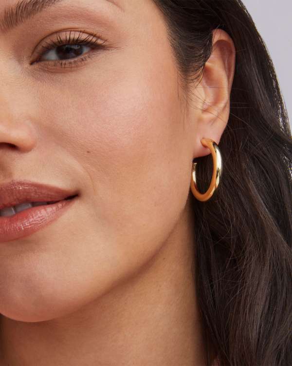 Colette Hoop Earrings in Gold - view 2