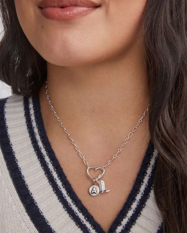 Cowboy Boot Accent Charm in Sterling Silver - alternate view