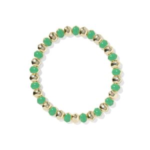 Daphne Enamel Gold Stretch Bracelet