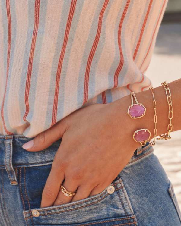 Daphne Convertible Gold Link and Chain Bracelet - view 2