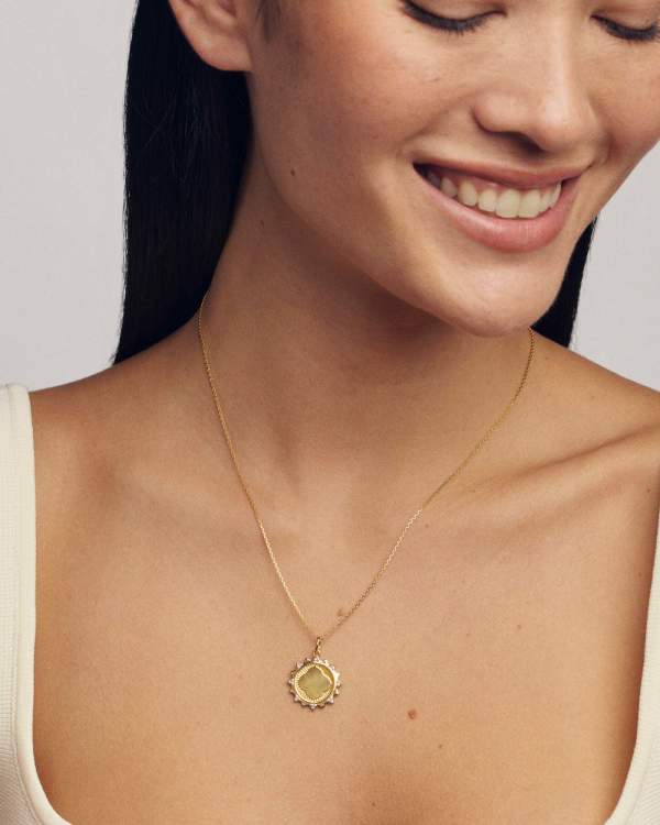 Dira Sun 18k Gold Vermeil Metal Charm - alternate view