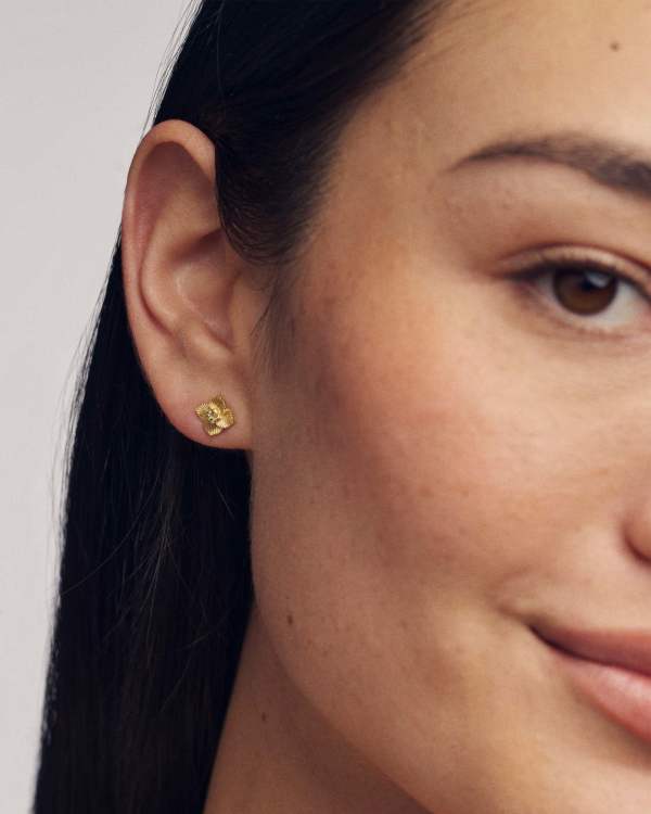 Dira Sunray 18k Gold Vermeil Stud Earrings - view 2