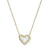 Dolly Parton x Kendra Scott Patchwork Ari Heart Gold Short Pendant Necklace