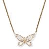 Dolly Parton x Kendra Scott Enamel Butterfly Vintage Gold Short Pendant Necklace