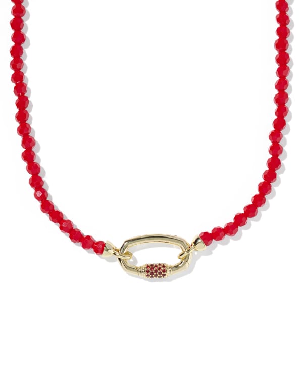Emery Gold Beaded Strand Necklace