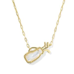 Golf Gold Short Pendant Necklace