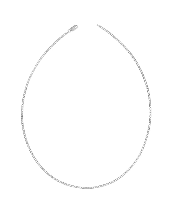 Hudson Oxidized Sterling Silver Chain Necklace
