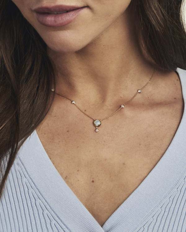 Kailyn 18k Gold Vermeil Strand Pendant Necklace - alternate view