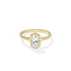 1 ct Lab Grown White Diamond Custom Elisa Statement Ring in 14k Yellow Gold