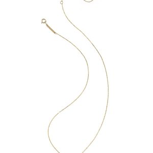 0.36 ct Lab Grown Gemstone Short 14k Yellow Gold Pendant - view 2