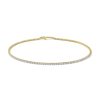 4.73 ct Lab Grown White Diamond Tennis Necklace in 14k Yellow Gold