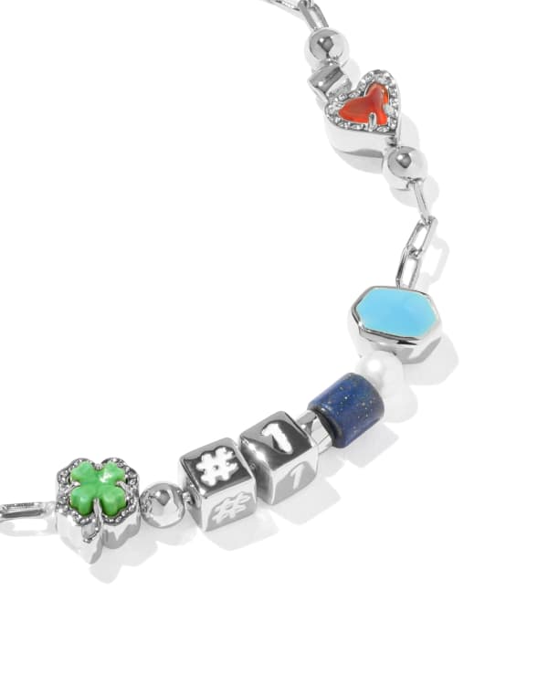 Lacey Silver Delicate Chain Bracelet - view 2