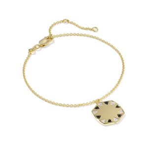 Large Metal Davie 18k Gold Vermeil Delicate Chain Bracelet