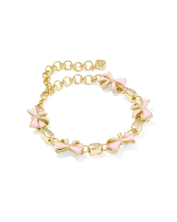 Kendra Scott x LoveShackFancy Bow Gold Delicate Chain Bracelet