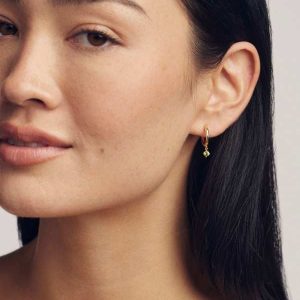 Maisie 18k Gold Vermeil August Huggie Earrings - view 2