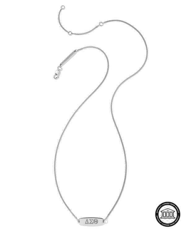 Delta Sigma Theta Pendant Necklace in Sterling Silver - view 2