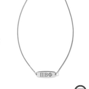 Pi Beta Phi Pendant Necklace in Sterling Silver