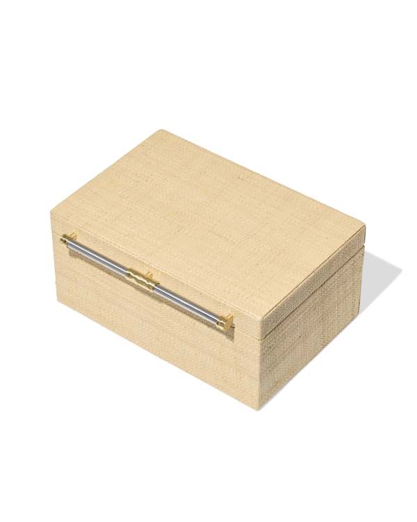 Small Raffia Jewelry Box