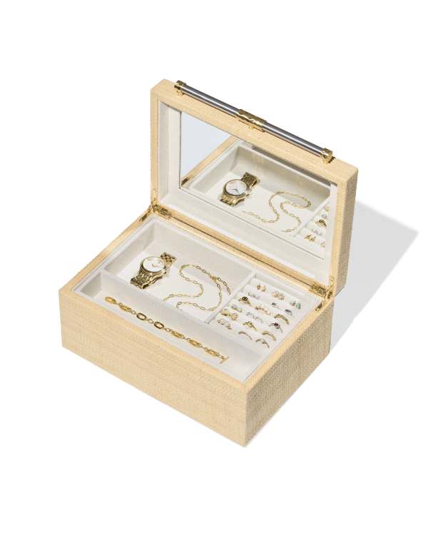 Small Raffia Jewelry Box - view 2