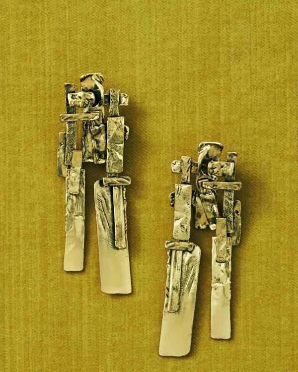 Holland Vintage Gold Statement Earrings - view 2