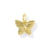 Metal Brinley 18k Gold Vermeil Butterfly Charm