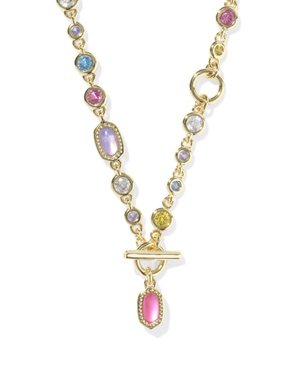 Mini Elisa and Abbie Convertible Gold Strand Necklace - alternate view