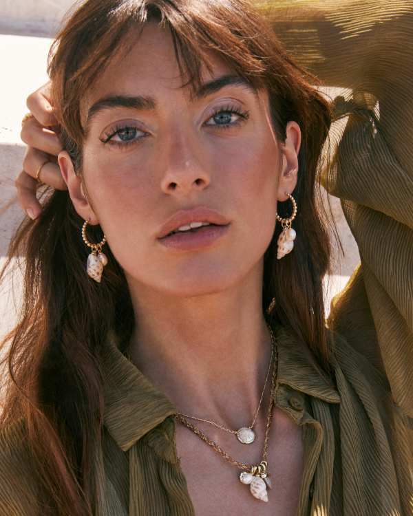 Oleana Convertible Gold Huggie Earrings - view 2