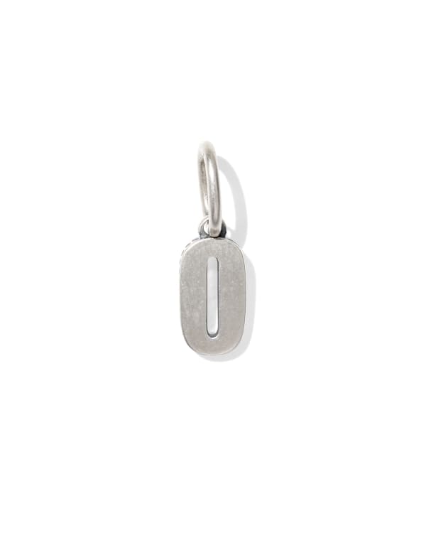 Large Metal Number 2 Oxidized Sterling Silver Charm
