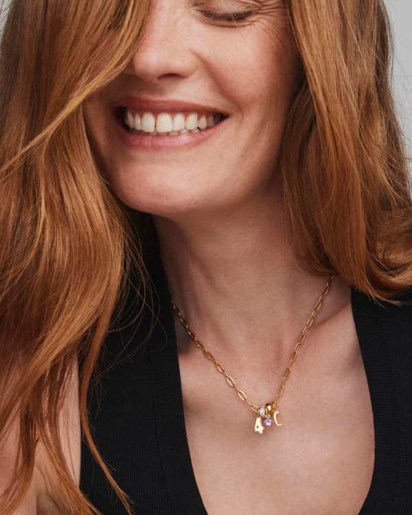 Pave 18k Gold Vermeil Spacer Charm - alternate view