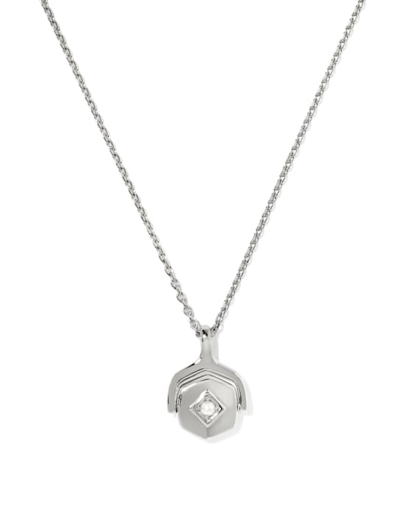 Reversible Davie Sterling Silver Short Pendant Necklace