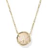 Sand Dollar Gold Short Pendant Necklace