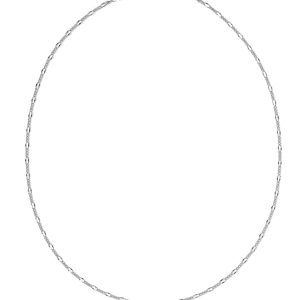 Thin Figaro Oxidized Sterling Silver Chain Necklace