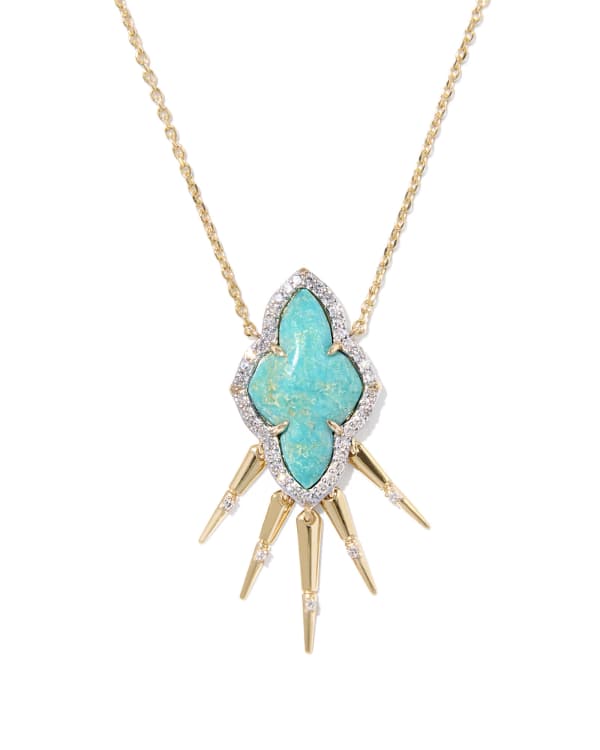 Abbie 14k Yellow Gold Fringe Short Pendant Necklace