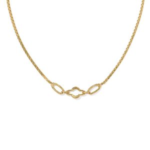 Abbie 18k Yellow Gold Vermeil Link and Chain Necklace