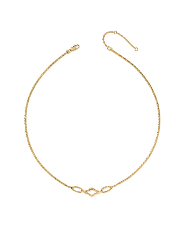 Abbie 18k Yellow Gold Vermeil Link and Chain Necklace - alternate view