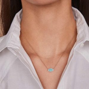Abbie 14k Yellow Gold Short Pendant Necklace - alternate view