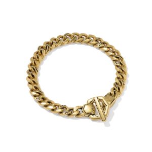 Keziah Vintage Gold Link and Chain Bracelet