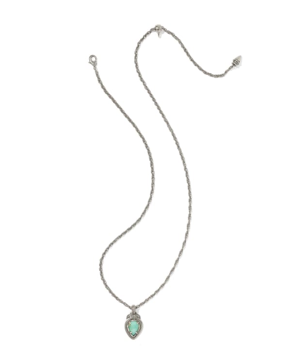 Tedi Vintage Silver Short Pendant Necklace - alternate view