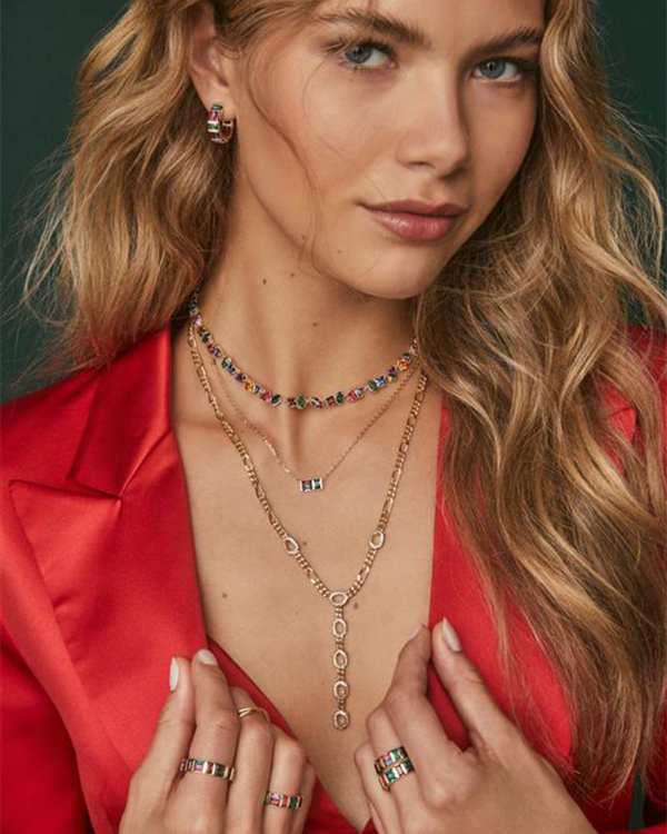 Bella Convertible Gold Statement Necklace - alternate view