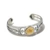 Ansel Rose Cuff Bracelet in Mixed Metal
