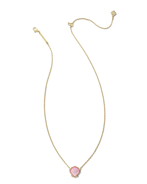 Brynne Shell Gold Short Pendant Necklace - alternate view