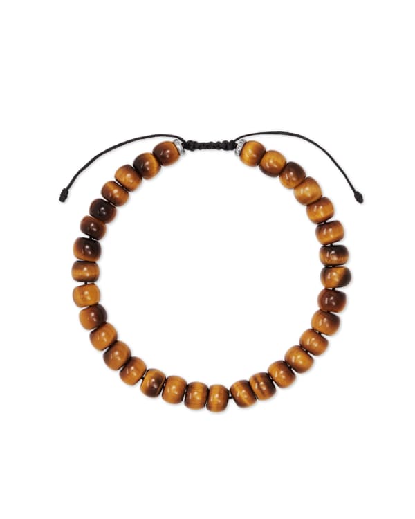 Cade Oxidized Sterling Silver Bracelet in Brown Tiger's Eye
